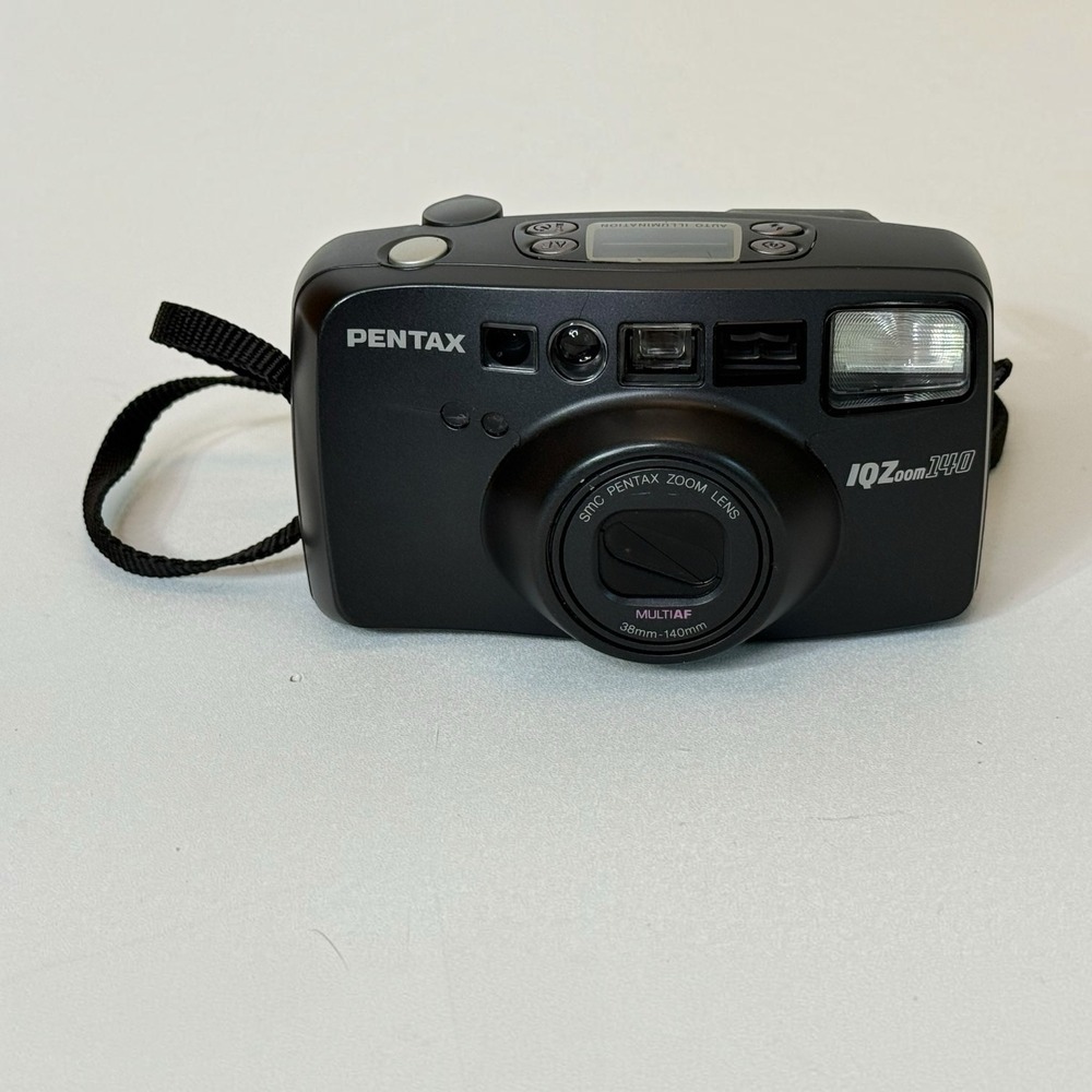 Pentax IQZoom 140 Zoom Point & Shoot 35mm Camera TESTED & WORKING